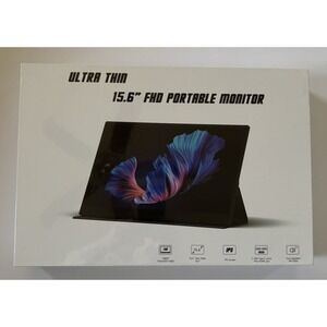 AYY‎ 15.6" FHD PORTABLE MONITOR ULTA THIN 1080P 60 HZ BLACK